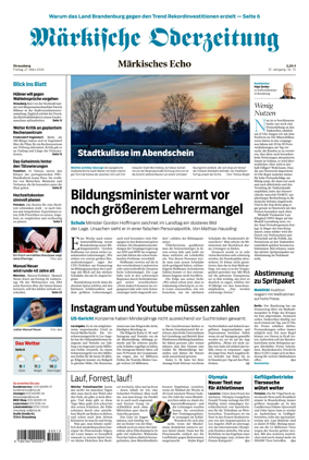 Cover of Markische Oderzeitung Strausberg