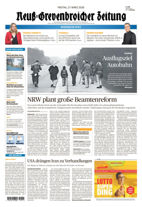 Cover of Neuss-Grevenbroicher Zeitung Neuss