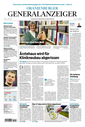 Cover of Oranienburger Generalanzeiger