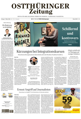 Cover of Ostthuringer Zeitung (Greiz)