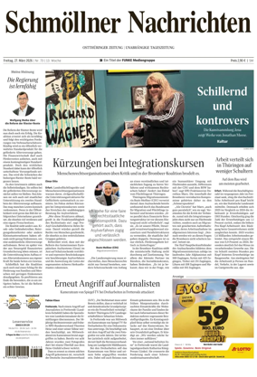Cover of Ostthuringer Zeitung (Schmolln)