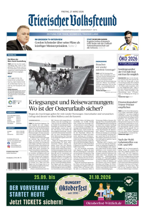 Cover of Trierischer Volksfreund