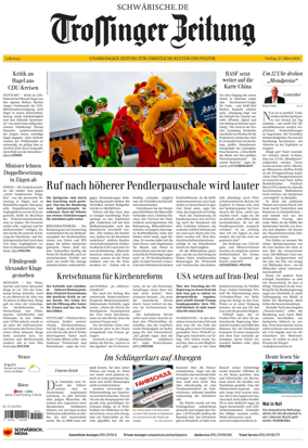 Cover of Trossinger Zeitung