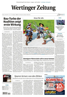 Cover of Wertinger Zeitung