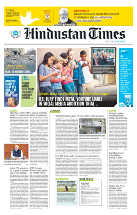 Cover of Hindustan Times (Chandigarh) - School