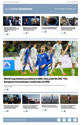 Cover of Euronews Business