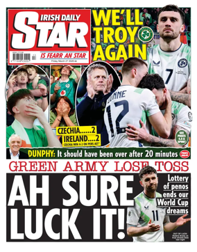 Cover of Irish Daily Star