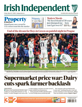 Cover of Irish Independent