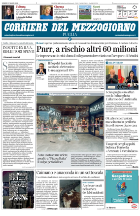Cover of Corriere del Mezzogiorno (Puglia)