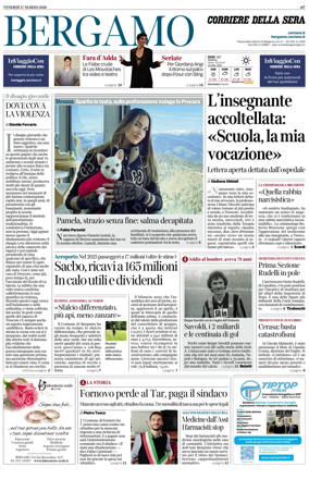 Cover of Corriere della Sera (Bergamo)