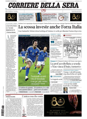 Cover of Corriere della Sera