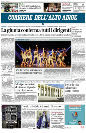 Cover of Corriere dell'Alto Adige