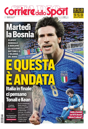 Cover of Corriere dello Sport (Nazionale)