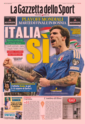 Cover of La Gazzetta dello Sport - Napoli