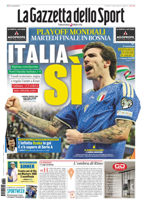 Cover of La Gazzetta dello Sport - Roma