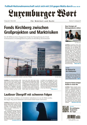 Cover of Luxemburger Wort