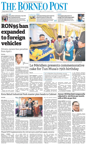 Cover of The Borneo Post (Sabah)