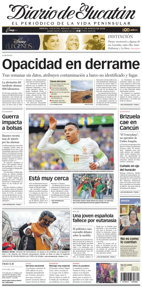 Cover of Diario de Yucatan