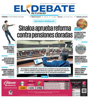 Cover of El Debate de Culiacan