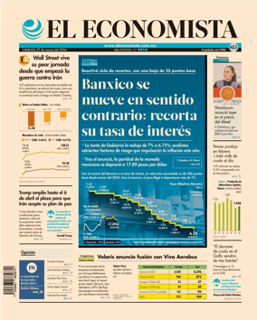 Cover of El Economista (Mexico)