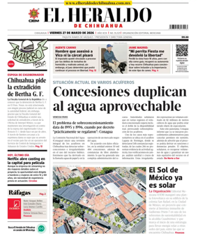 Cover of El Heraldo de Chihuahua