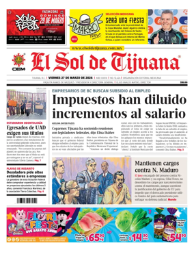 Cover of El Sol de Tijuana
