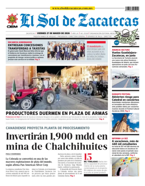 Cover of El Sol de Zacatecas