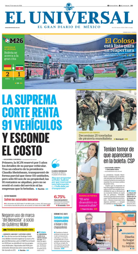 Cover of El Universal