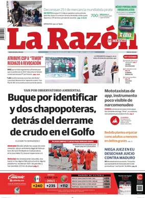 Cover of La Razon de Mexico