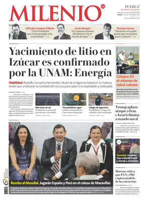 Cover of Milenio Puebla