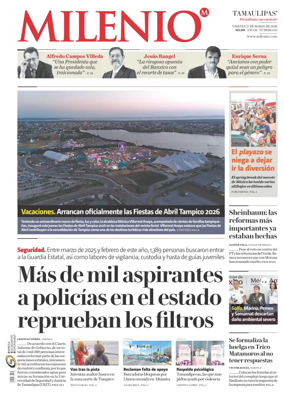 Cover of Milenio Tamaulipas