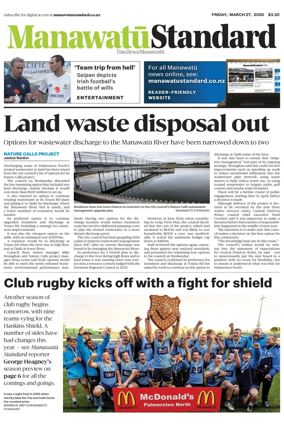 Cover of Manawatu Standard