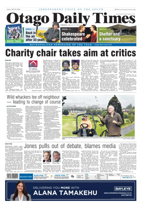 Cover of Otago Daily Times