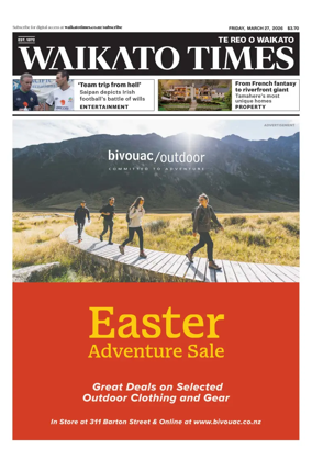 Cover of Waikato Times