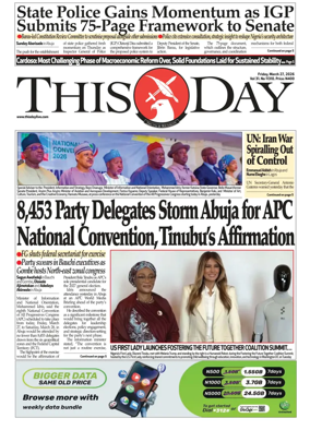 Cover of THISDAY
