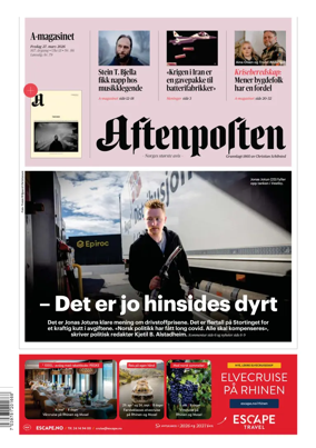 Cover of Aftenposten