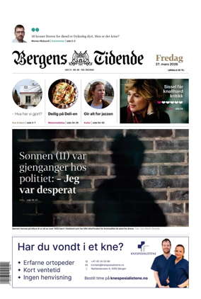 Cover of Bergens Tidende