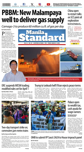 Cover of Manila Standard