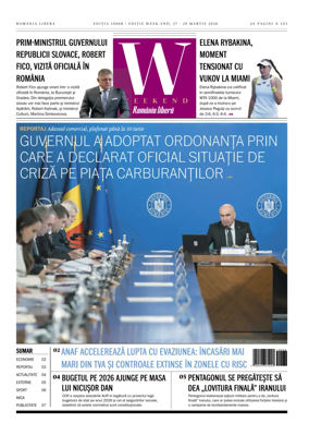 Cover of Romania Libera - Friday Edition