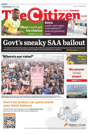 Cover of The Citizen (KZN)