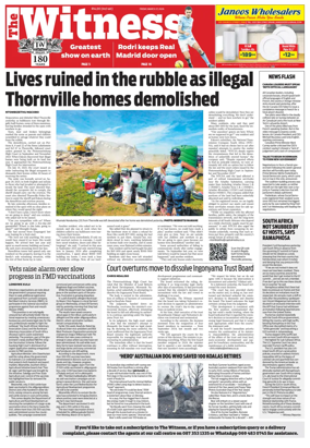 Cover of The Witness (South Africa)