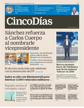 Cover of Cinco Dias