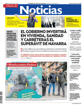 Cover of Diario de Noticias (Spain)