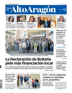 Cover of Diario del Alto Aragon