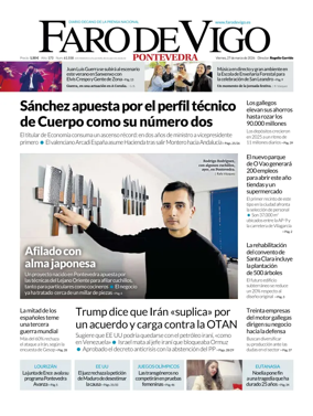 Cover of Faro de Vigo (Pontevedra)