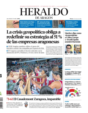 Cover of Heraldo de Aragon