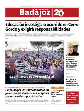 Cover of La Cronica de Badajoz BE