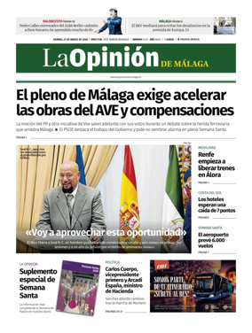 Cover of La Opinion de Malaga