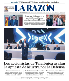 Cover of La Razon (Madrid)