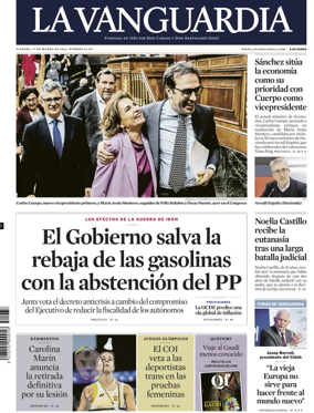 Cover of La Vanguardia (1st Edition)